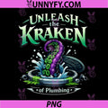 Kraken of Plumbing PNG, Pipe Pun Sewer Grate Tentacle PNG