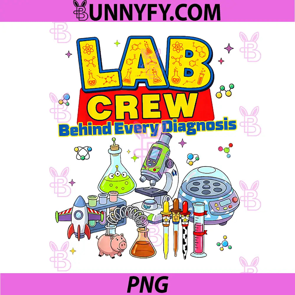 Lab Crew Cute Science PNG, Laboratory Diagnostic Lab Week 2026 PNG