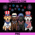 Labrador Retriever 4th of July PNG, Patriotic Funny Dog Lover PNG