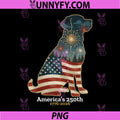 Labrador Retriever Americas 250th PNG, Patriotic Dog Fireworks PNG