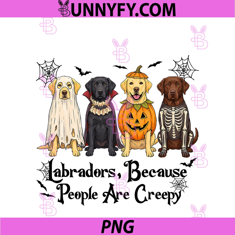 Labradors Because PNG, People Are Creepy Halloween Dogs PNG