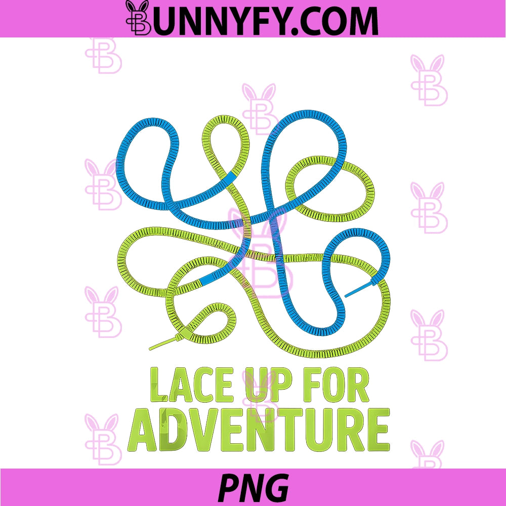 Lace Up For Adventure PNG, Lace Graphic Design PNG