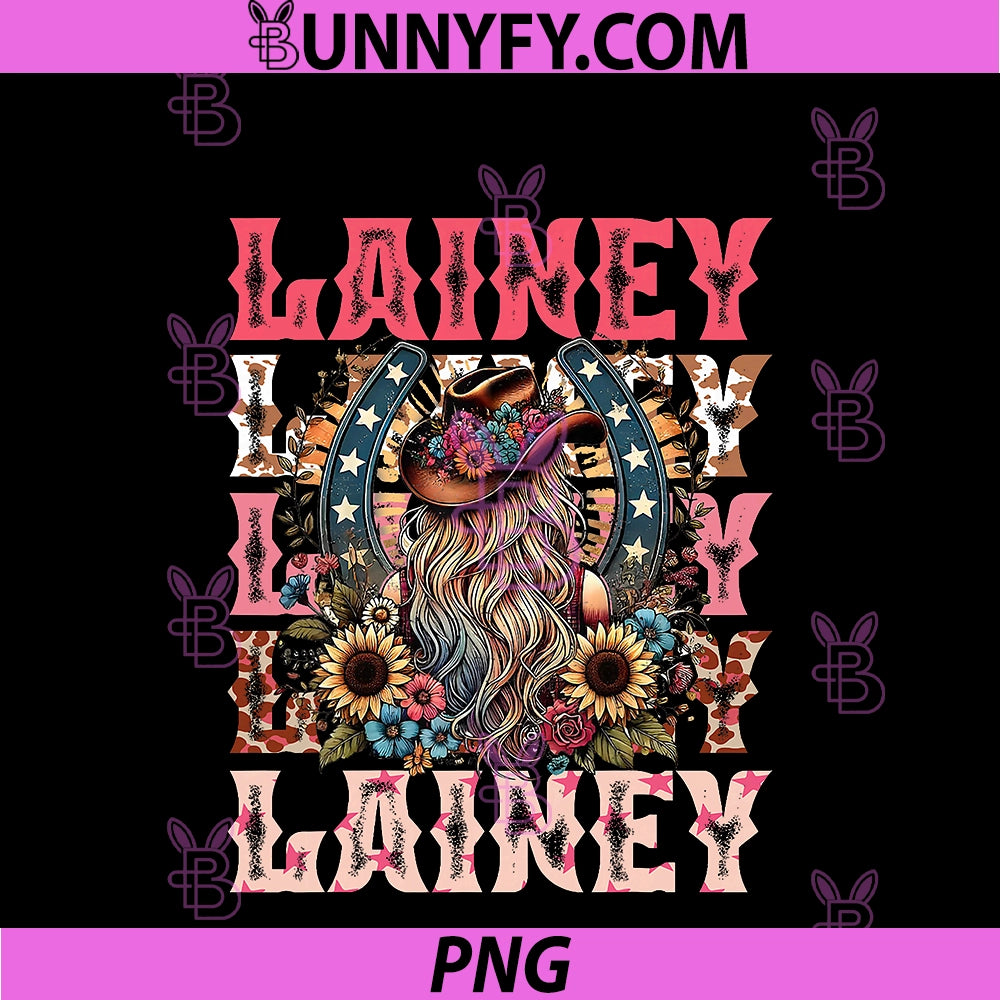 Lainey Name Girl PNG, Personalized Name Cowgirl PNG