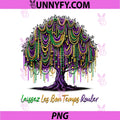 Laissez Les Bon Temps Rouler PNG, Mardi Gras Tree Beads PNG