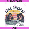 Lake Ontario EST 1656 PNG, Retro Stripe PNG