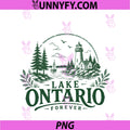 Lake Ontario Forever PNG, Vintage Retro Great Lakes PNG