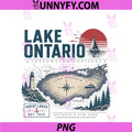 Lake Ontario Map PNG, Vintage Lake Ontario Est 1615 PNG
