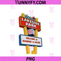 Lakeside Amusement Park Defunt PNG, Vintage Roanoke Salem VA Logo PNG