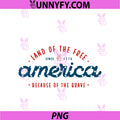 Land Of The Free PNG, America Because Of The Brave PNG