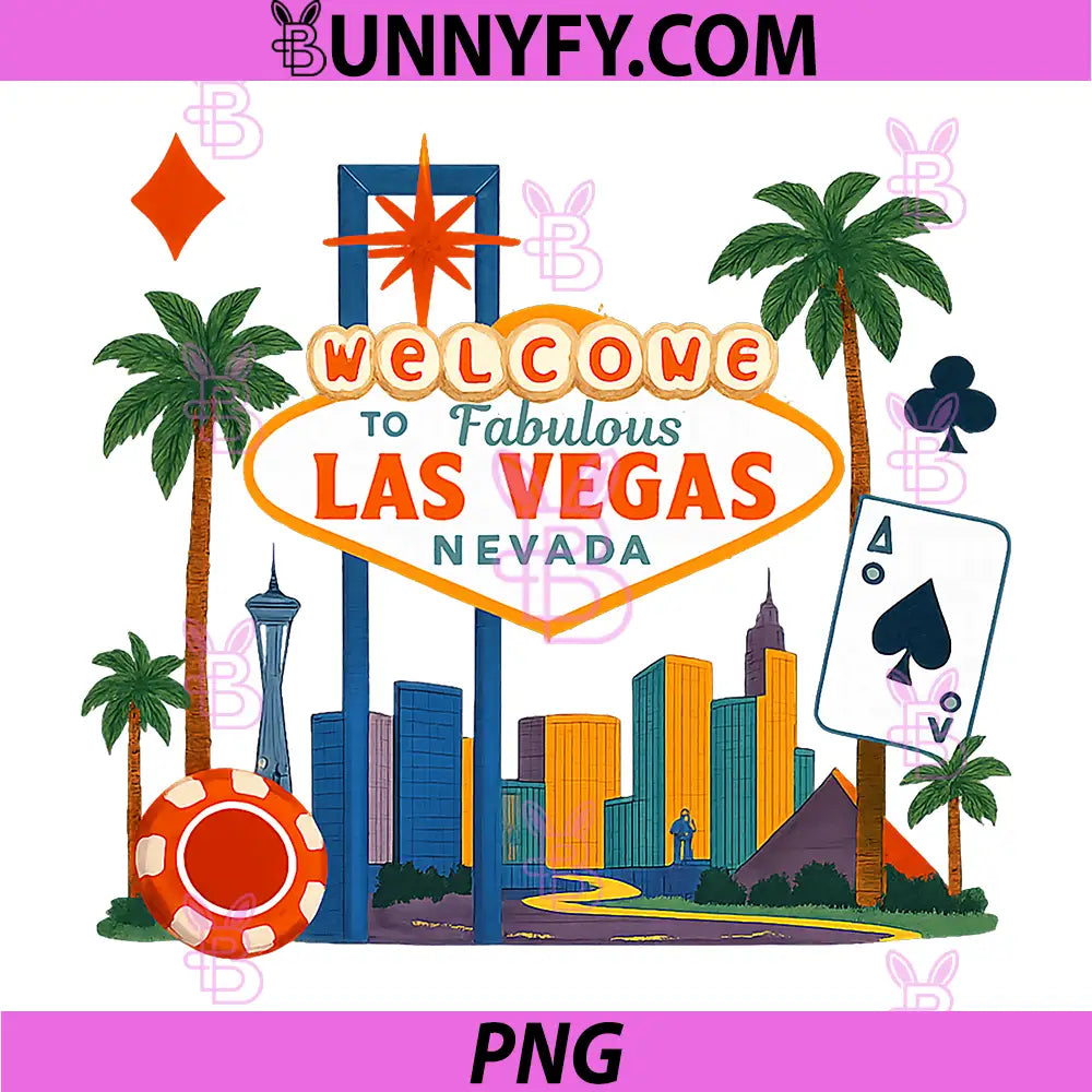 Las Vegas Nevada Vacation PNG, Trip Souvenir NV Skyline PNG