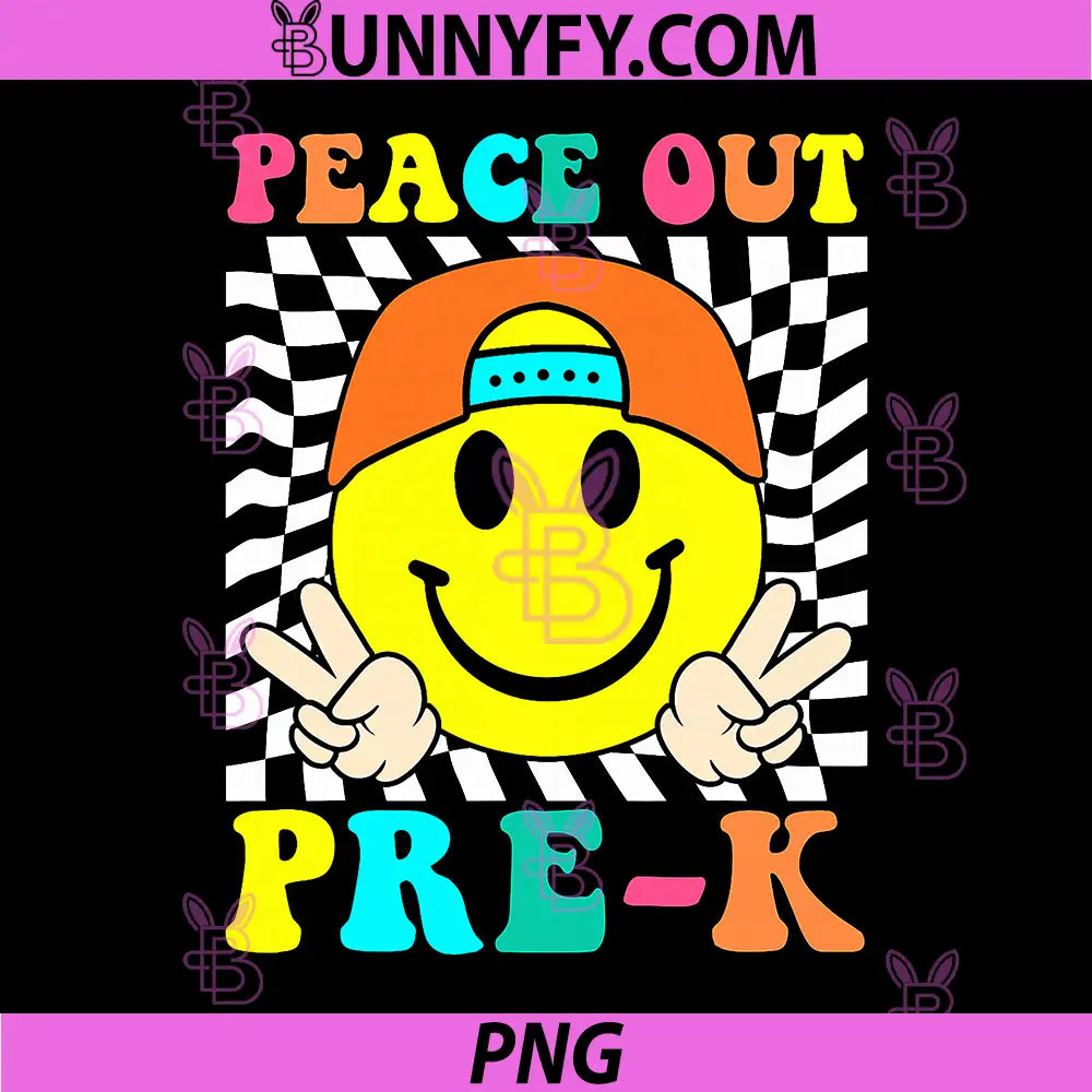 Last Day of School Peace Out Pre-K PNG, Boy Graduation Prek PNG