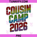 Leader Cousin Camp 2026 PNG, Cruise Crew Squad Clan Birthday PNG