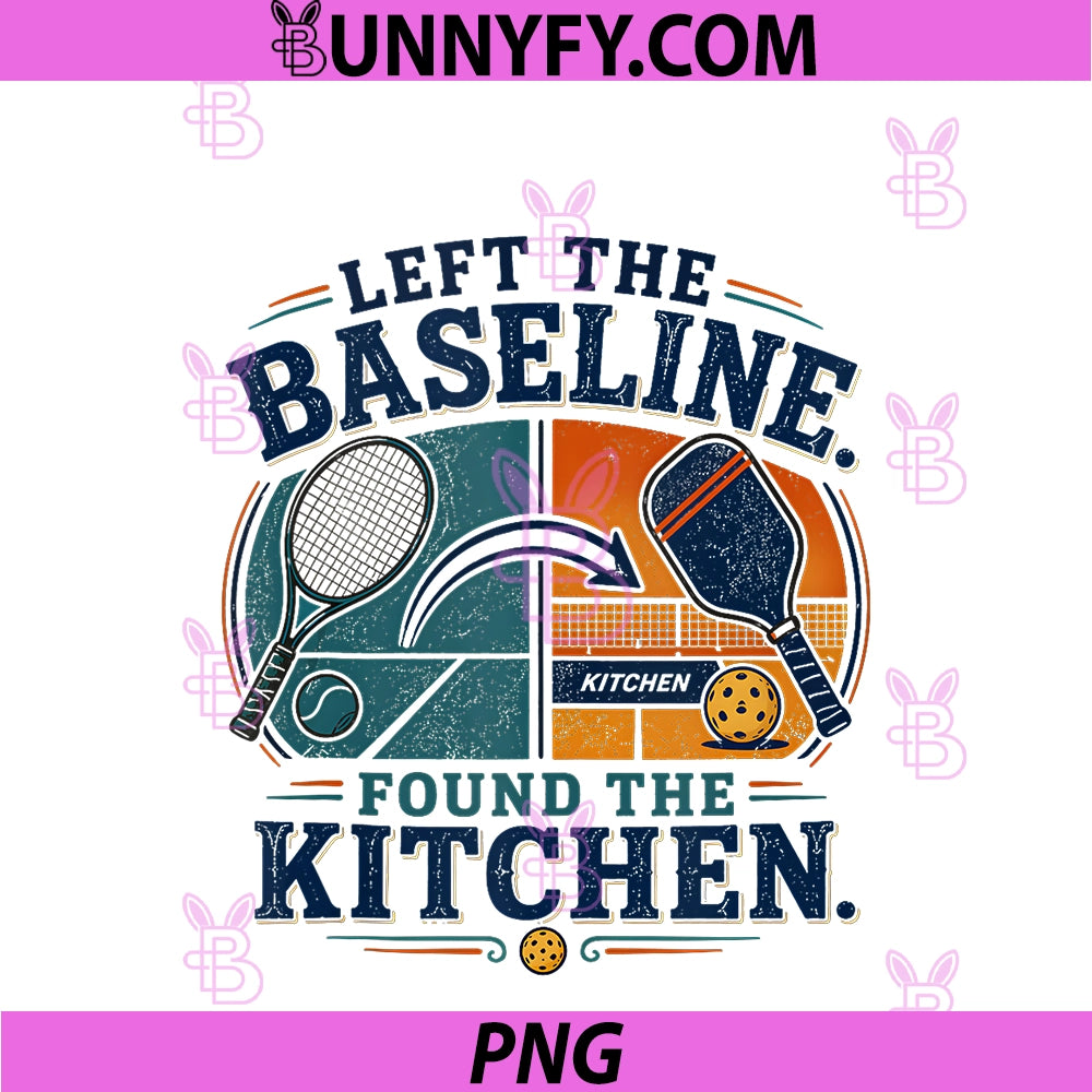 Left The Baseline Found The Kitchen PNG, Pickleball Tennis PNG