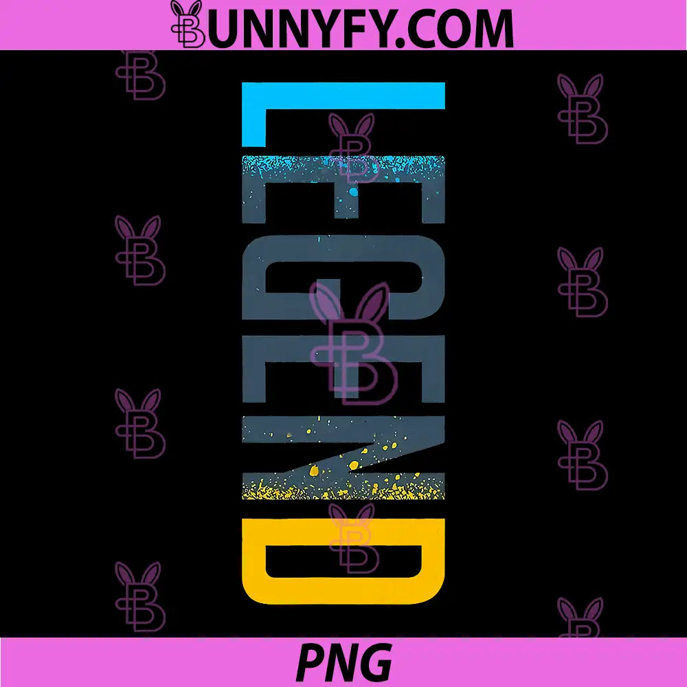 Legend Vertical PNG, Retro Gamma Blue Matching PNG