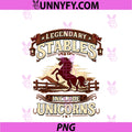 Legendary Stables PNG, Include Unicorns Western Ranch Sign PNG