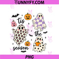 Leopard Ghost Tis The Season PNG, Halloween Pumpkin Spooky Season PNG