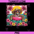 Leopard Summer Vibes PNG, Tropical Flowers Beach Vacation Palm PNG