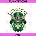 Leprecat Saint Patrick Cat PNG, Funny St. Patricks Day Party PNG