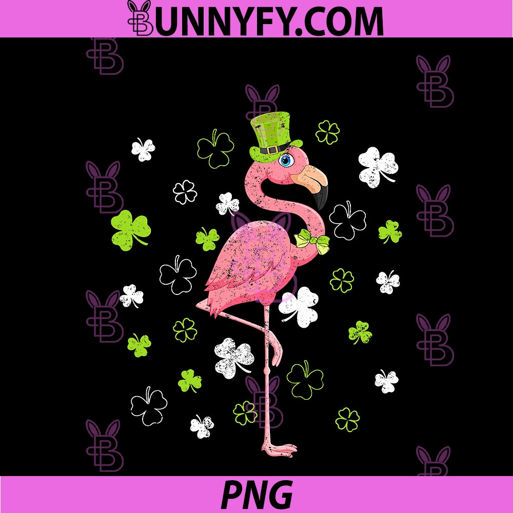 Leprechaun PNG, Flamingo St. Patrick’s Day Irish Shamrock Lucky PNG