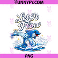 Let It Flow PNG, Plumber Pipe Pun Dolphin Faucet Graphic PNG