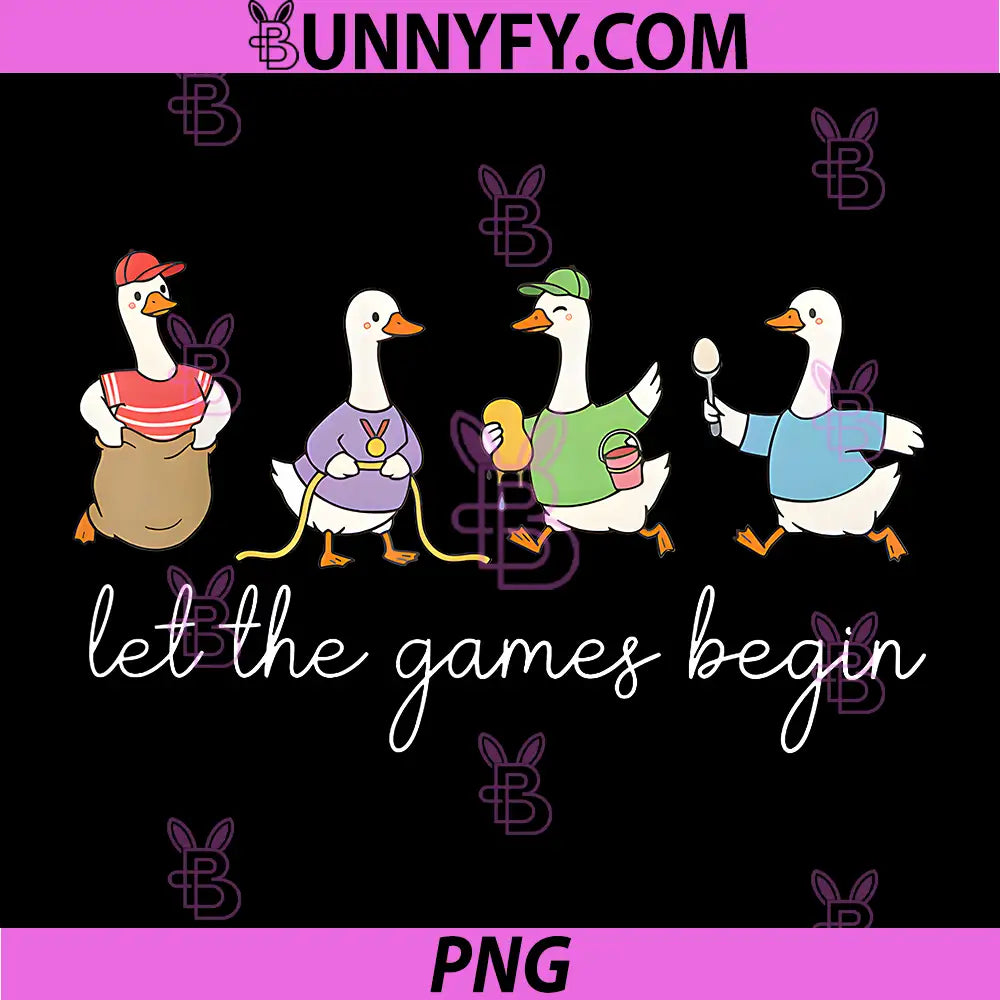 Let The Games Begin Field Day PNG, Silly Goose Teacher Student PNG
