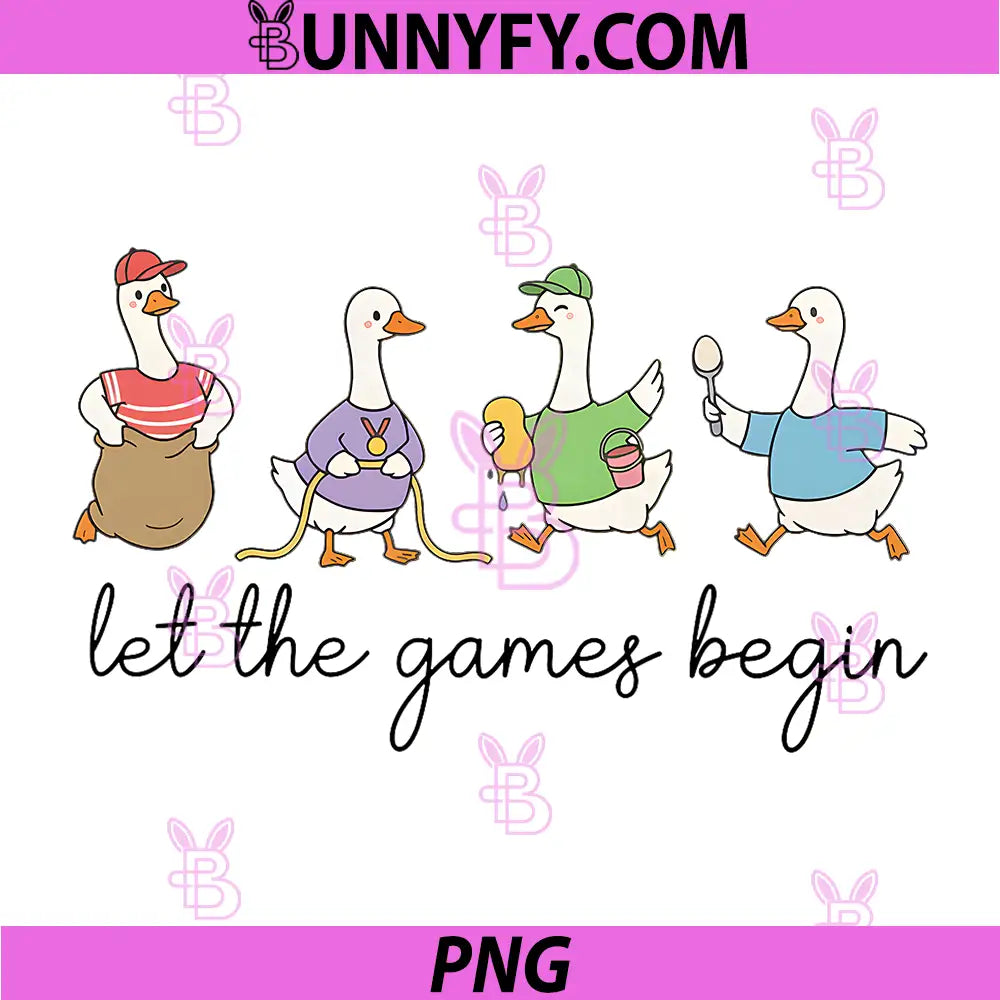 Let The Games Begin Field Day PNG, Silly Goose Teacher Student PNG