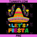 Lets Fiesta Cinco De Mayo PNG, Mexican Hat Guitar Fiesta PNG