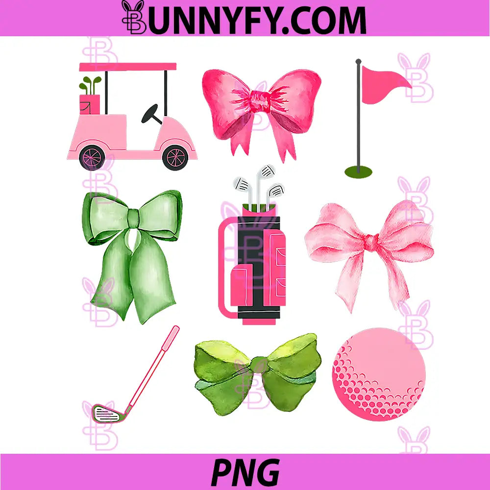 Let's Par Coquette Golf PNG, Funny Golfer PNG