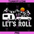 Let's Roll PNG, Caravan Camping PNG, Trailer Mountains Camper PNG