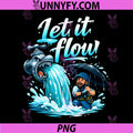 Let it Flow PNG, Plumber Pipe Pun PNG, Faucet Waterfall Graphic PNG