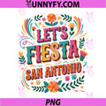 Lets Fiesta San Antonio PNG, Retro Fiesta Cinco De Mayo Mexican PNG