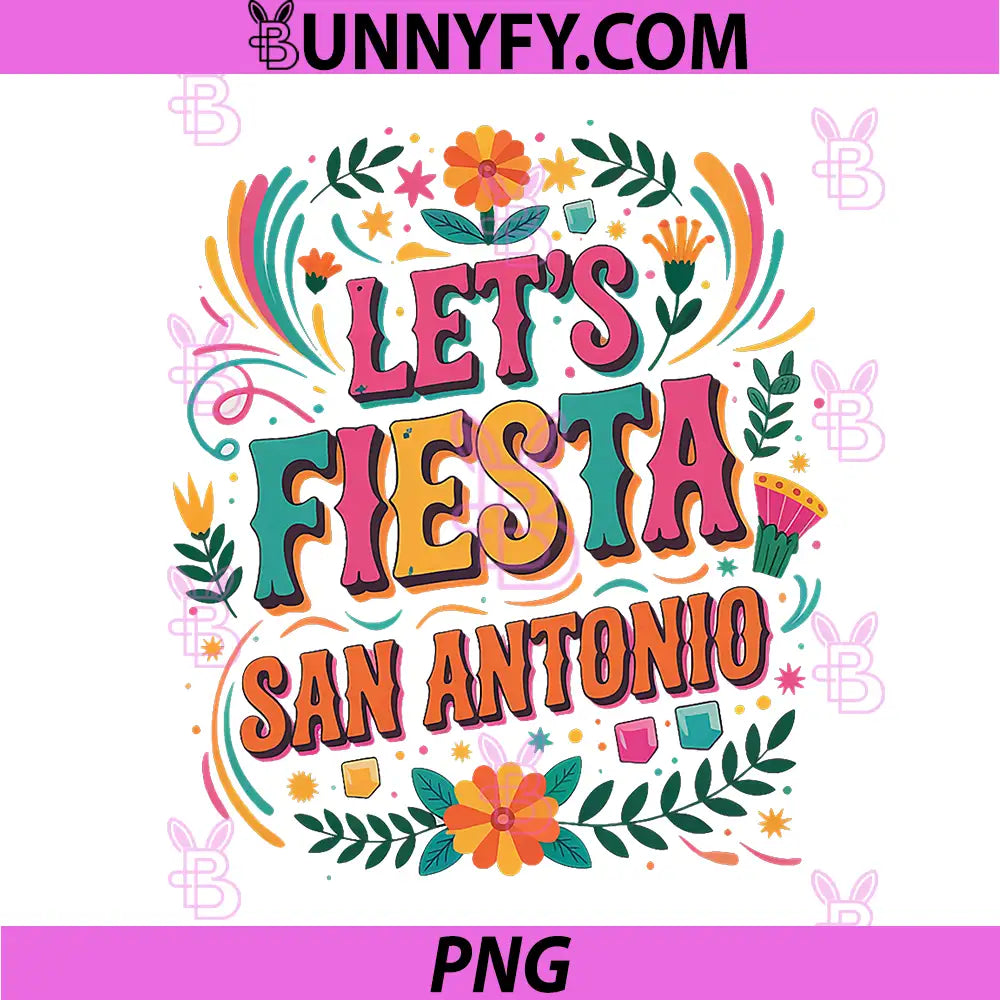 Lets Fiesta San Antonio PNG, Retro Fiesta Cinco De Mayo Mexican PNG