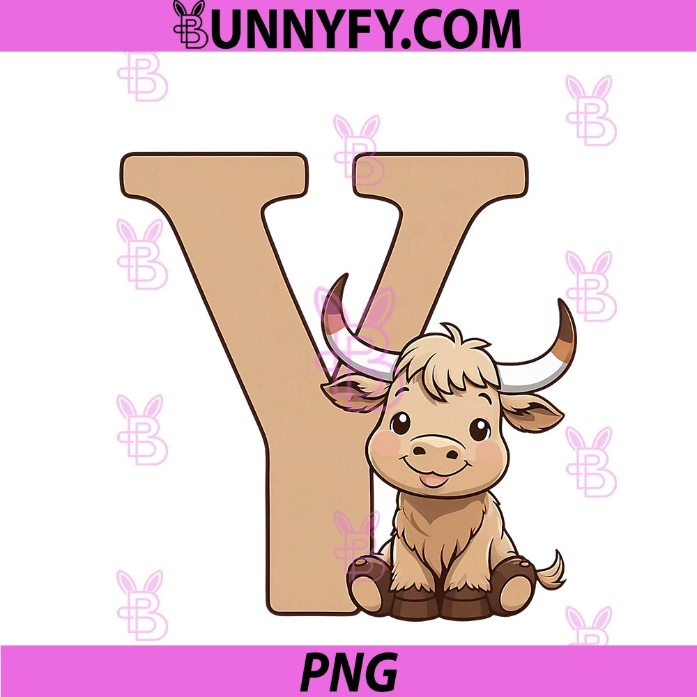 Letter Y Yak PNG, Alphabet Animal PNG