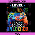 Level 100 Days of School PNG, Unlocked Gamer Video Games PNG