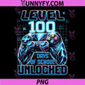 100 Days of School Gamer PNG, Video Game Controller School PNG