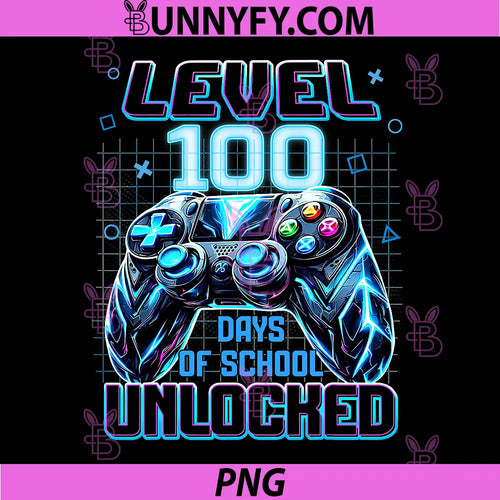 100 Days of School Gamer PNG, Video Game Controller School PNG