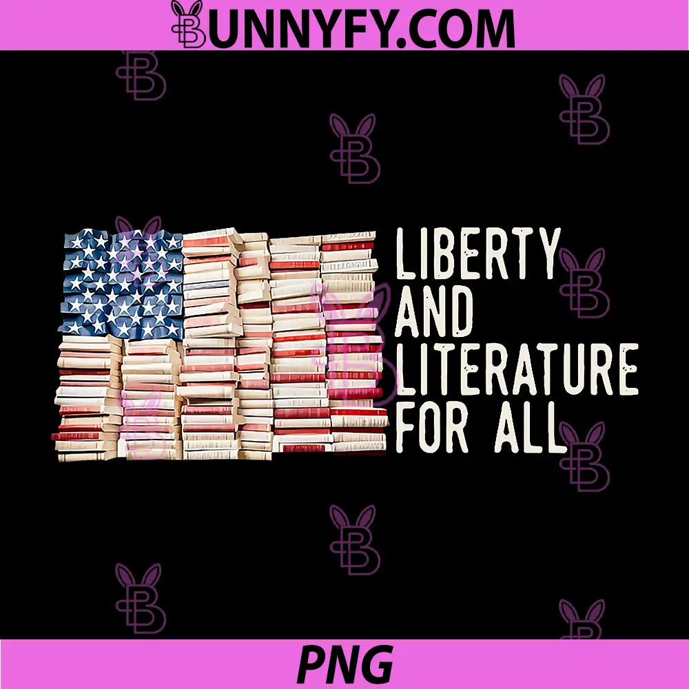 Liberty And Literature For All PNG, Reading USA Book Lover PNG