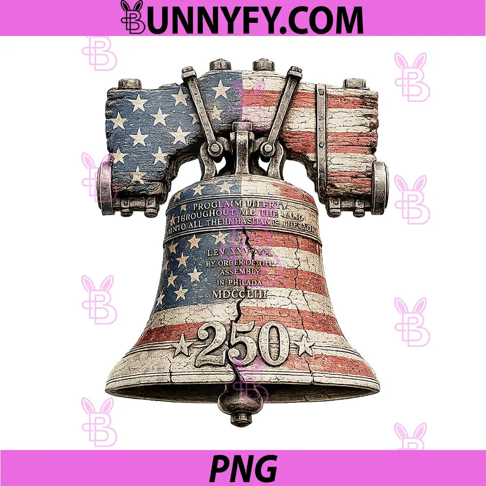 Liberty Bell 250 Years PNG, Independence Flag of the U.S.A. PNG