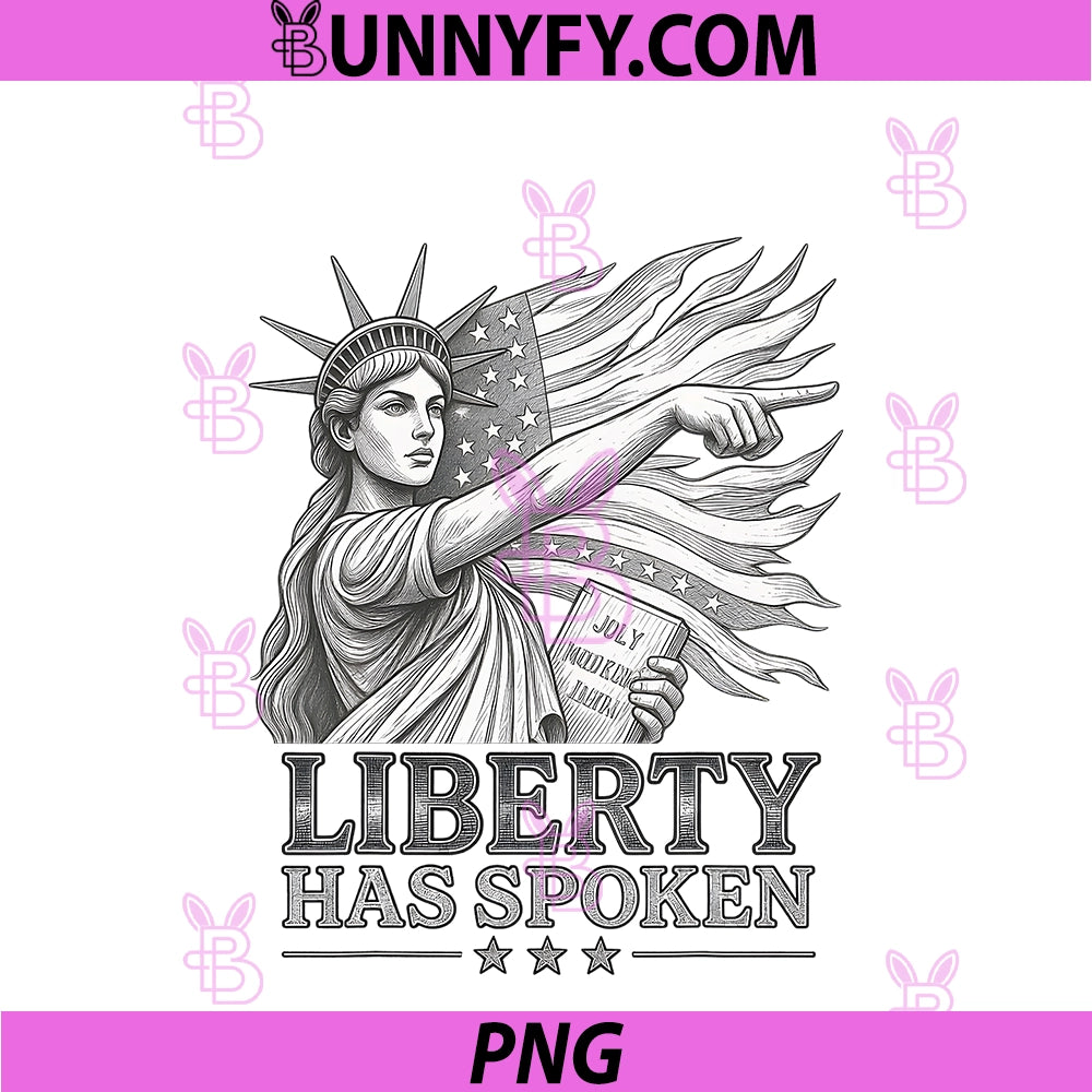 Liberty Has Spoken PNG, Patriotic USA Sophie Basketball Drawn PNG