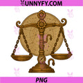 Libra Steampunk Zodiac PNG, Scales Gear Performance PNG