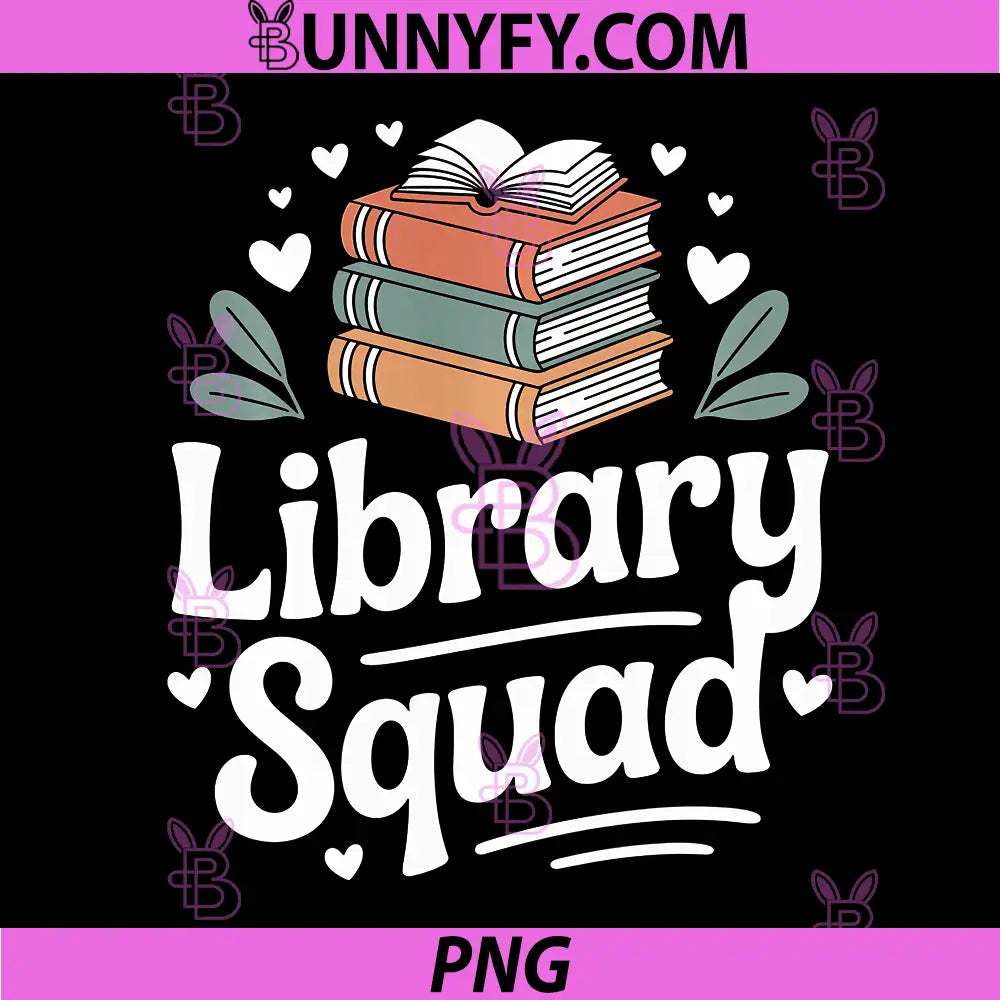 Library Squad PNG, Funny School Librarian PNG