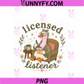 Licensed Listener Design PNG, Funny Mental Health Counselor Goose PNG