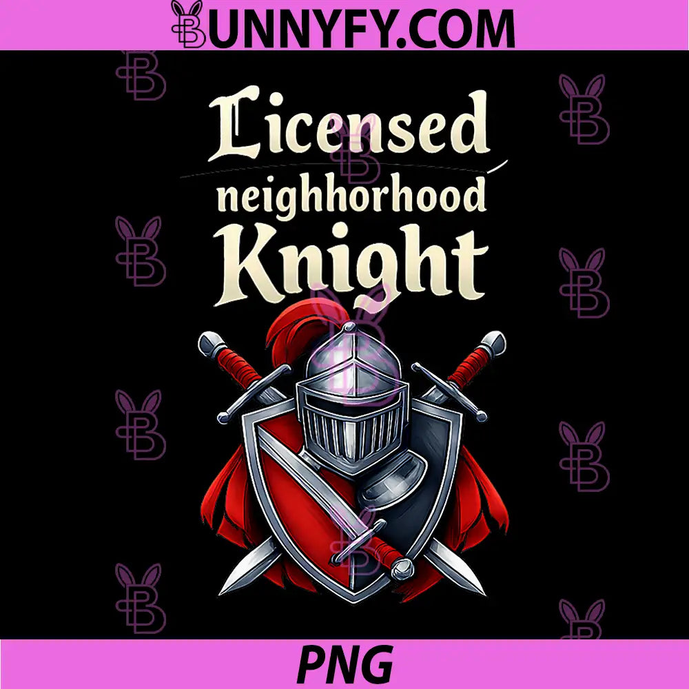 Licensed Neighborhood Knight PNG, Local Pride Badge PNG