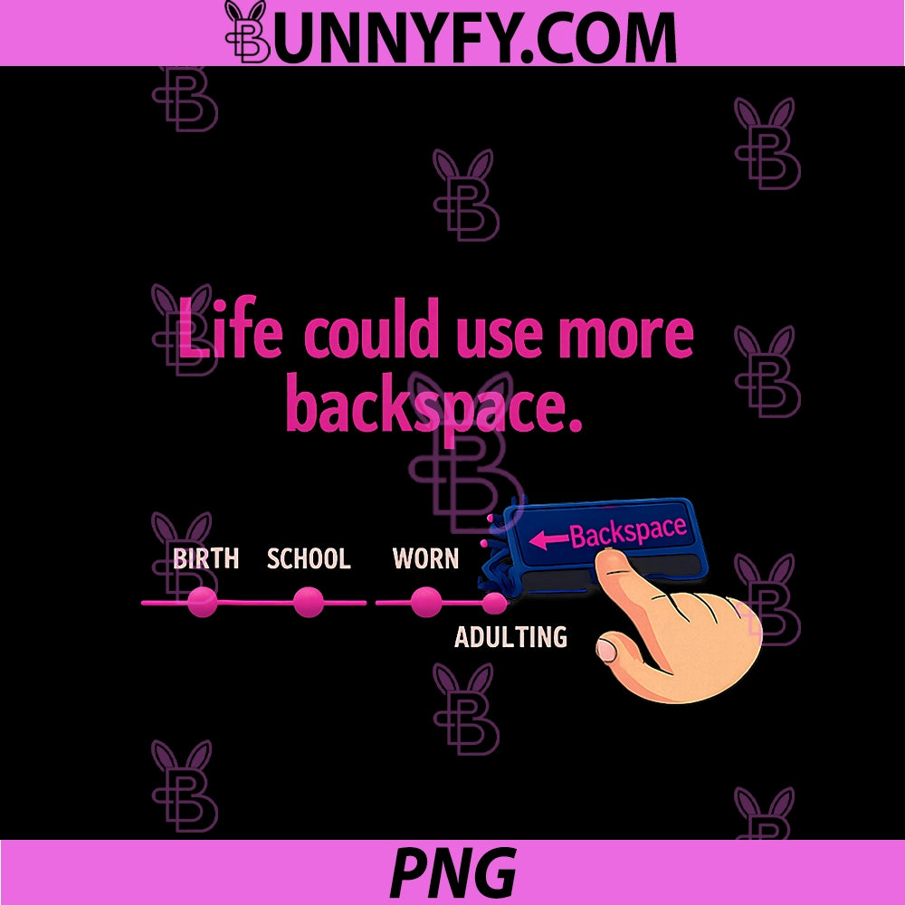 Life Could Use More Backspace PNG, Programmer Humor PNG