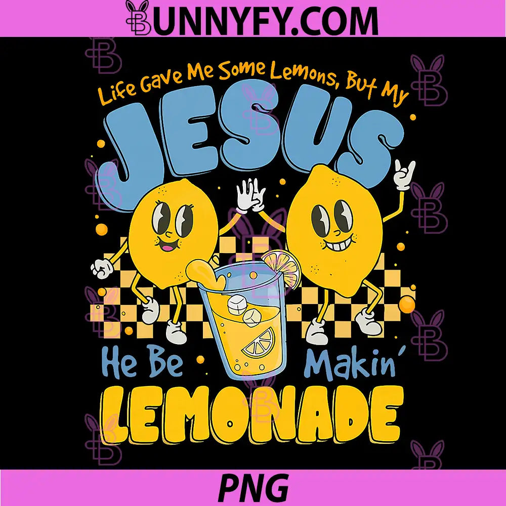 Faith Jesus Lemonade Typography With Lemons PNG, Religious PNG