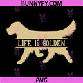 Life Is Golden PNG, Silhouette Most Loyal Dog Golden Retrievers PNG
