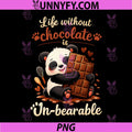 Life Without Chocolate is Un-bearable PNG, Panda Graphic PNG