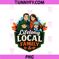 Lifelong Local Family PNG, Pride Badge Design PNG