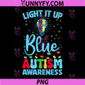 Light It Up Blue PNG, Autism Awareness PNG