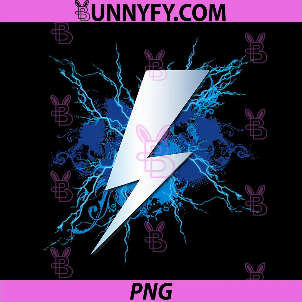 Lightning Graphic and Thunderbolt PNG, Design Blue PNG